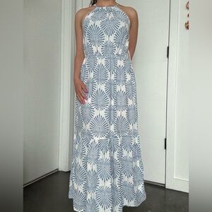NWOT Joie Blue Patterned Maxi Dress